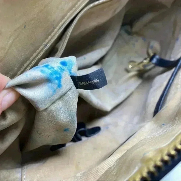 Brahmin Duxbury Leather Brown Croc Embossed Leather Dome Satchel Shoulder bag - Picture 8 of 8